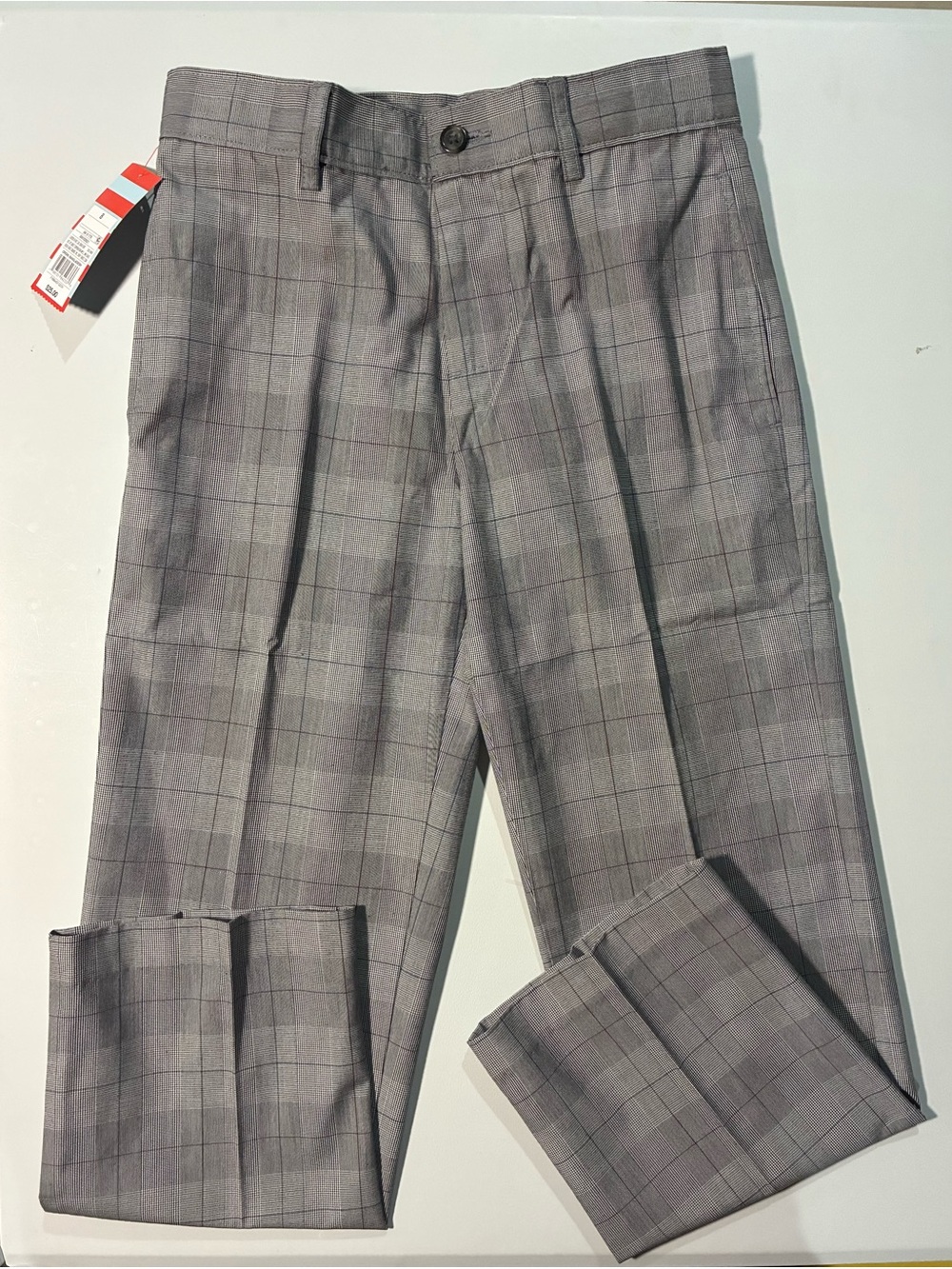 Cat & Jack Gray Plaid Boys' Dress Pants